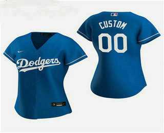 Women Customized Los Angeles Dodgers 2020 Royal Alternate Nike Jersey
